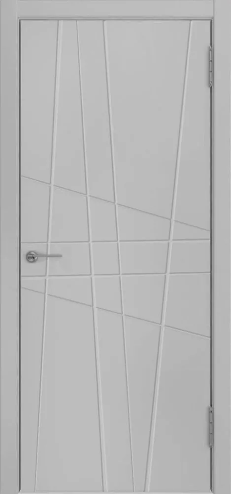 Фото Межкомнатная дверь Line-2 серая эмаль